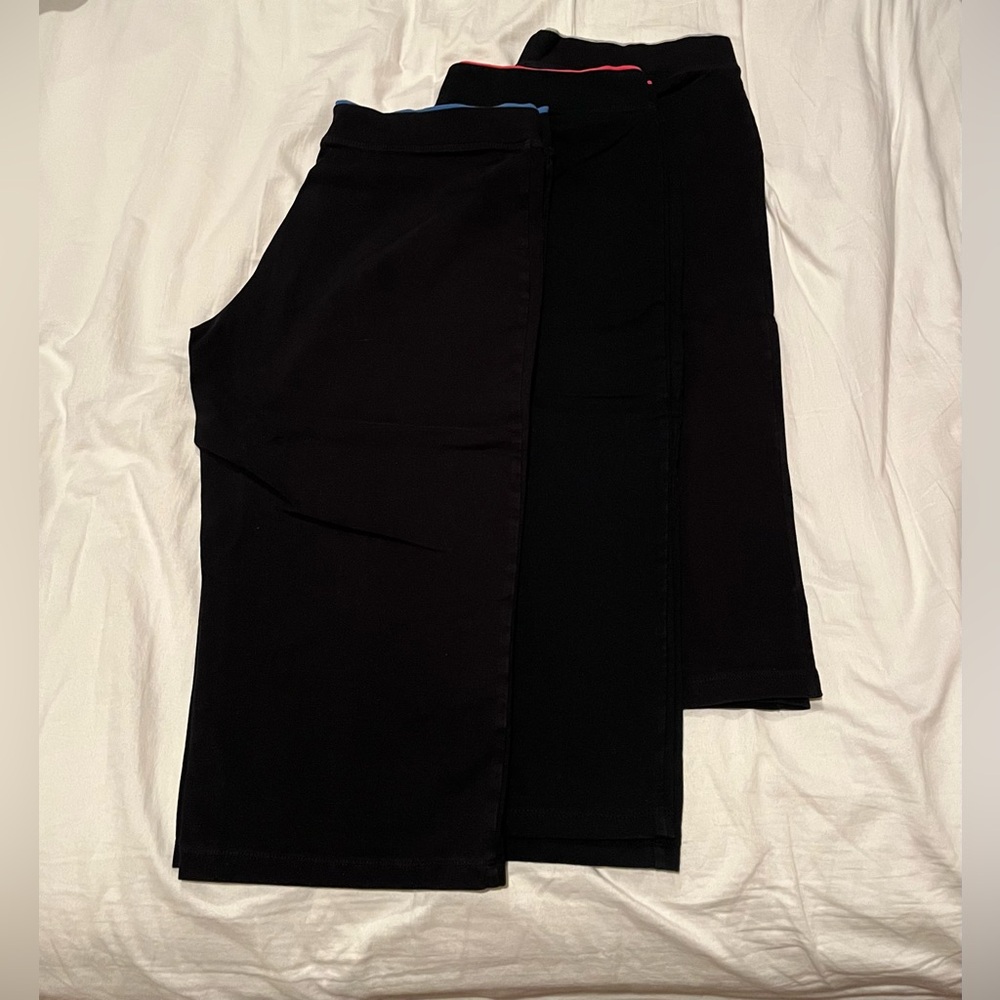 Pristine Condition! (3) Three Champion Capris w/ Blue, Pink & Grey Waistbands
